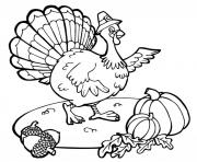 Printable printable thanksgiving turkey and pumpkin979a coloring pages
