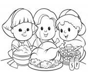 Printable for kids thanksgiving mealdf04 coloring pages