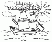 Printable free thanksgiving s mayflower ship86f7 coloring pages