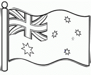 Printable australian flag for kids coloring pages