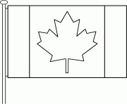 Printable canada flag coloring pages