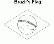Printable brazils flag coloring pages