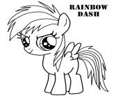 Printable rainbow dash very cute magic coloring pages