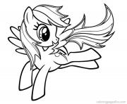Printable rainbow dash fly 2 coloring pages