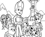 Free Chase Paw Patrol List Coloring Pages Printable Team Wwwpaw