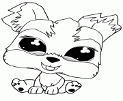 Littlest Pet Shop Coloring Pages Free Printable Puppy Cute Lps