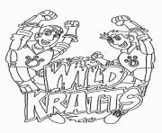 Printable wild kratts The Logo coloring pages