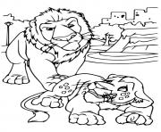 Printable wild kratts lion coloring pages