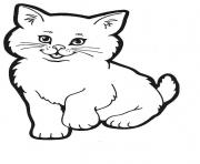Printable smiling cat animal kittensad78 coloring pages