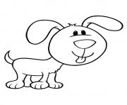 Printable The Pup With A Large Face puppy coloring pages