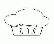 Printable cupcake stencil 7 coloring pages