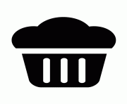 Printable cupcake silhouette 9 coloring pages