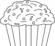 Printable kids cupcake 2d01 coloring pages
