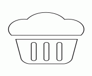 Printable cupcake stencil 9 coloring pages