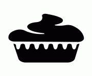 Printable cupcake silhouette 6 coloring pages