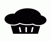 Printable cupcake silhouette 7 coloring pages