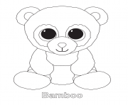 Printable bamboo beanie boo coloring pages