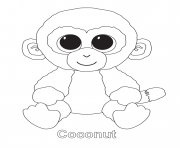 Printable coconut beanie boo coloring pages
