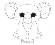 Printable peanut beanie boo coloring pages