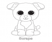 Printable scraps beanie boo coloring pages