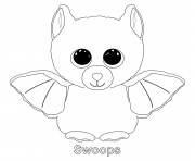 Printable swoops beanie boo coloring pages