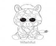 Printable wishful beanie boo coloring pages