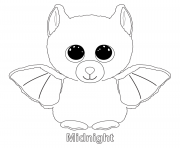Printable midnight beanie boo coloring pages