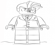 Printable lego batman two face coloring pages