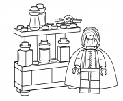 Printable lego severus snape harry potter coloring pages