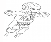 Printable lego iron man coloring pages