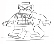 Printable lego spider man coloring pages