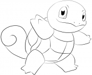 Printable 007 squirtle pokemon coloring pages