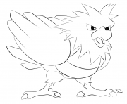 Printable 021 spearow pokemon coloring pages