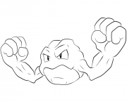 Printable 074 geodude pokemon coloring pages