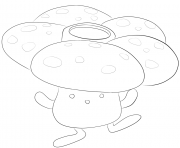 Printable 045 vileplume pokemon coloring pages