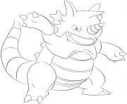 Printable 112 rhydon pokemon coloring pages