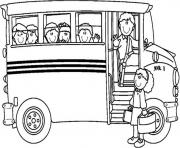 Printable free school bus coloring pages