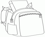 Printable backpack school coloring pages