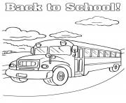 School Supplies Coloring Pages Printable Bus