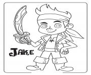 Printable jake and the neverland pirates halloween coloring pages