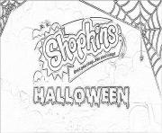 Printable happy halloween shopkins coloring pages