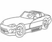Printable sports car dodge viper coloring pages