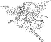 Printable bloomix stella winx club coloring pages