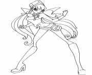 Printable stella charmix pose winx club coloring pages