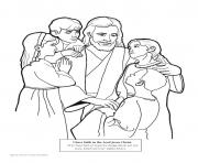 Printable faith in the lord jesus christ coloring pages