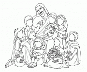Printable jesus loves me with children coloring pages