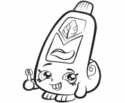 Printable Cartoon Toothpaste shopkins season 1 coloring pages