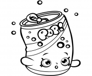 Printable Soda Pops shopkins season 1 for Kids coloring pages