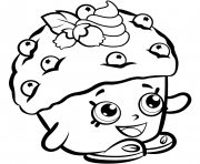 Printable Mini Muffin shopkins season 1 coloring pages
