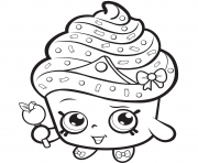 Printable Cupcake Queen Exclusive to Color coloring pages